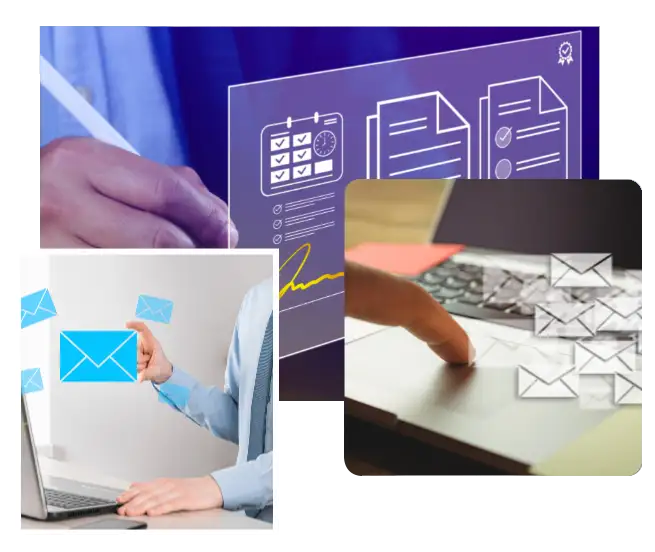 Organizational communications archive and retrieval interface with search filters