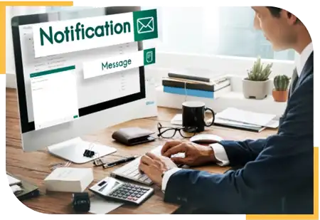 Department collaboration view for office note sharing, comments, and version tracking